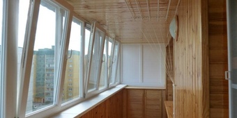 Утепление балкона пенопластом, установка балконного шкафа, бельевой сушилки и тёплых стёкол